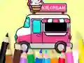Spēle Coloring Book: Ice Cream Car online