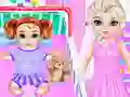 Spēle Little Elsa Caring Day online