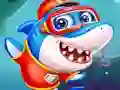 Spēle Little Panda Shark Family online