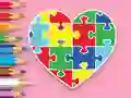 Spēle Coloring Book: Heart Jigsaw online