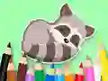 Spēle Coloring Book: Baby Raccoon online
