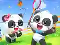 Spēle Jigsaw Puzzle: Baby Panda Spring Outing online