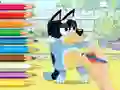 Spēle Coloring Book: Bluey And Bingo online