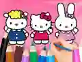 Spēle Coloring Book: Hello Kitty With Friends online