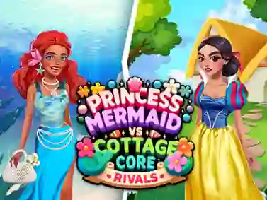 Spēle Princess Cottage Core vs Mermaid Core Rivals online