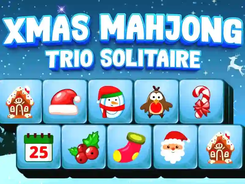 Spēle Xmas Mahjong Trio Solitaire online