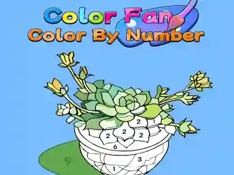 Spēle Color Fan: Color By Number online