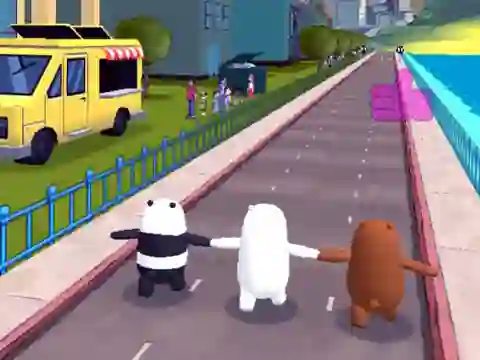 Spēle We Bare Bears Bear Parkour online