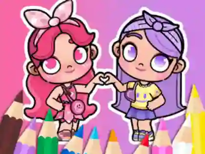 Spēle Coloring Book: BFF In Avatar World online