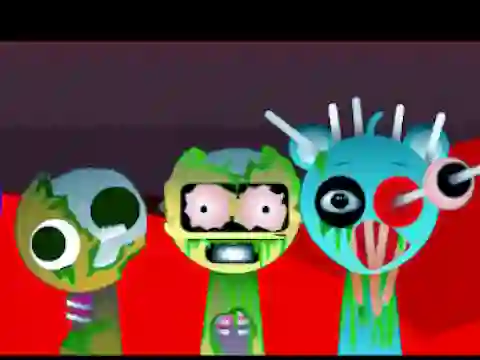 Spēle Sprunki Music Scary Beat Box online