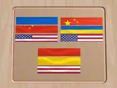 Spēle Flag Puzzle Jam: Collect Flags online