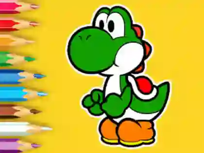 Spēle Coloring Book: Yoshi Fishing Day online