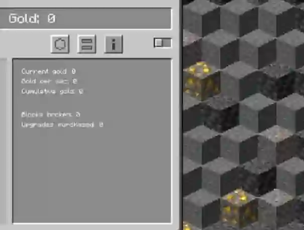 Spēle Minecraft Gold Clicker online