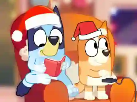 Spēle Jigsaw Puzzle: Bluey Christmas Party online
