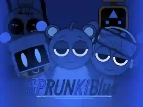 Spēle Sprunki Blue Mod online