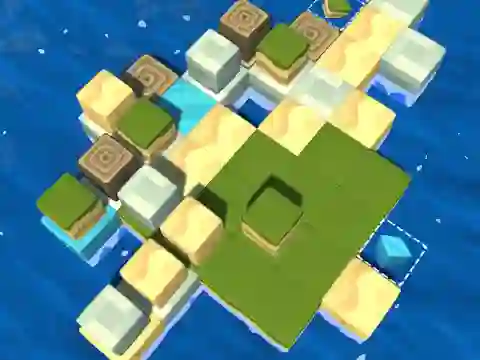 Spēle Cube Island: ASMR Relax Puzzle online