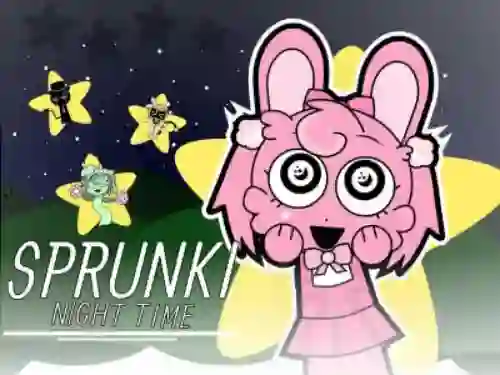 Spēle Sprunki Night Time 2 online