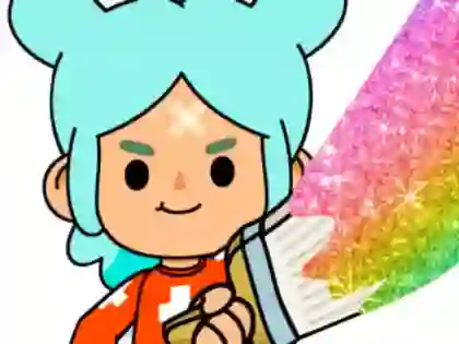 Spēle Coloring Book: Toca Boca Rita online