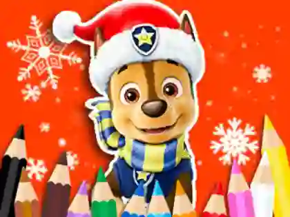 Spēle Coloring Book: PAW Patrol Christmas online