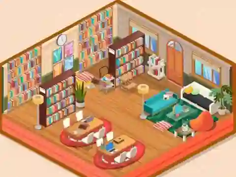 Spēle Decor: My Library online