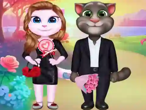 Spēle Kitty Couple Lovely Valentine online