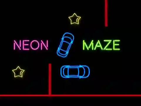 Spēle Neon Car Maze online