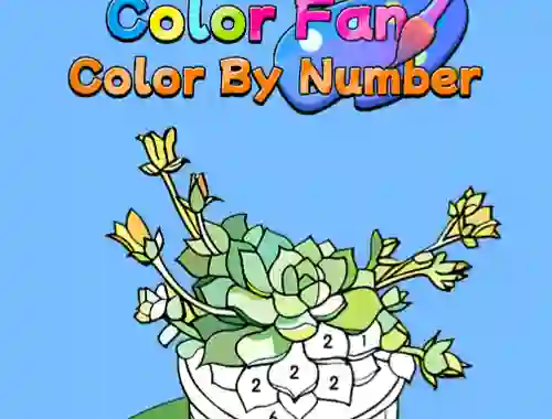 Spēle Color Fan Color By Number online