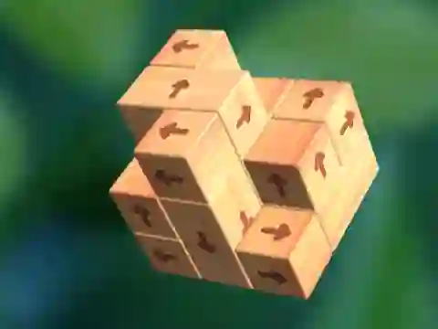 Spēle Tap 3D Wood Block Away online