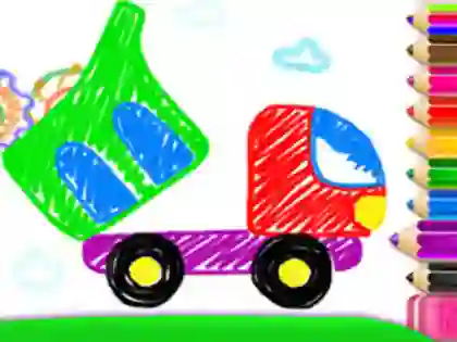 Spēle Toddler Drawing: Tanker Truck online