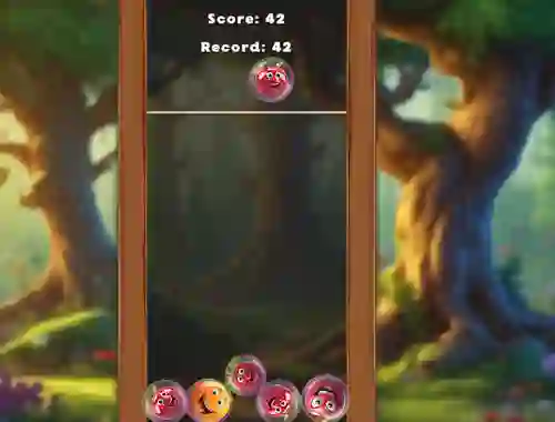 Spēle Match Fruits In Bubbles! online