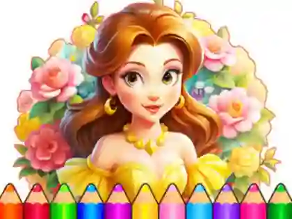 Spēle Coloring Book: Flower Dress Up online