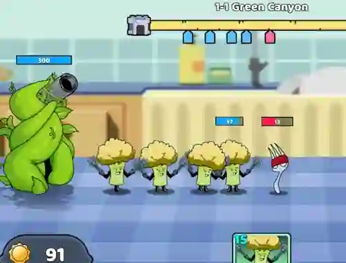 Spēle Food Castle Tower Defense online