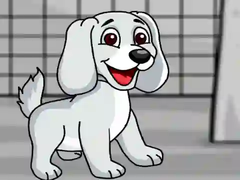 Spēle Rescue the White Puppy from Cage online