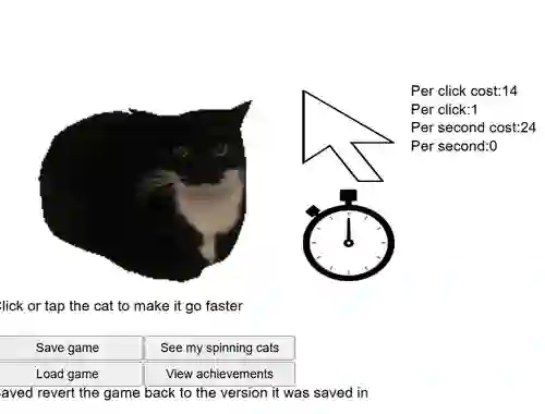 Spēle Spinning Cat Clicker online
