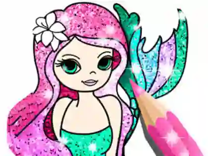 Spēle Coloring Book: Little Mermaid online