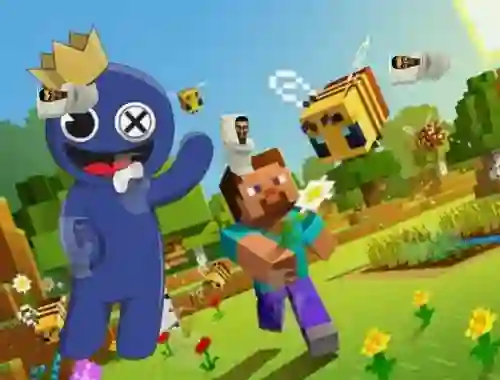 Spēle Rainbow Friends Minecraft Hidden Skibidi online