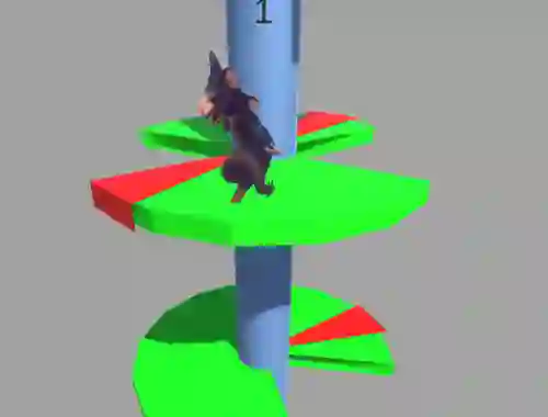 Spēle Ratomilton Helix Jump online