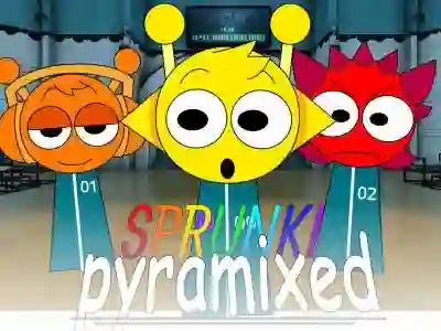 Spēle Sprunki Pyramixed: Squid Game online