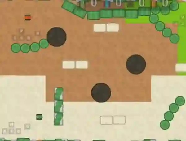 Spēle 1 2 3 4 Player Tank Game 2D online