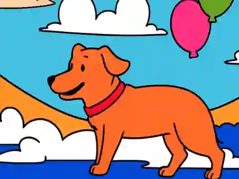 Spēle Color By Code: Yellow Dog online