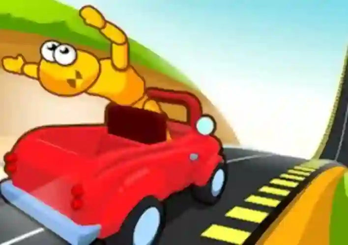 Spēle Downhill Car Ride Crash Test online