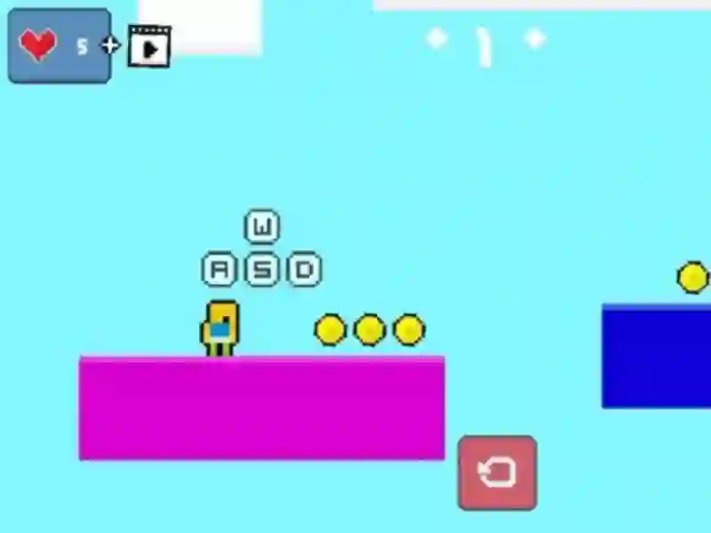Spēle 2d Obby Rainbow Parkour online
