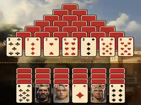 Spēle Pyramid Solitaire Ancient Rome online