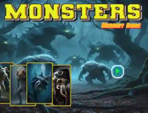 Spēle Monsters Memory Game online