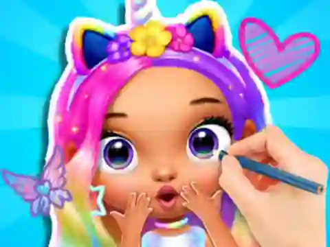 Spēle Coloring Book: Fashion Barbie Princess online