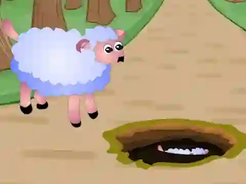 Spēle Help Fallen Down Sheep Baby online