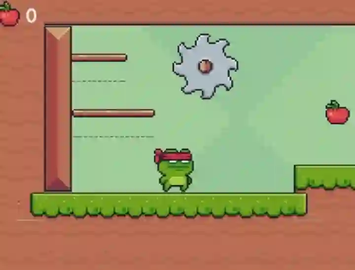 Spēle Green Ninja Collects Apples online
