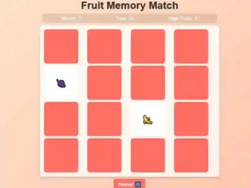 Spēle Fruit Memory Match online