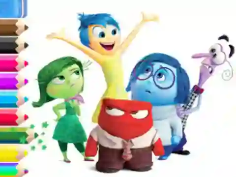 Spēle Coloring Book: Inside Out online