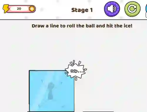 Spēle Save The Stick Draw Line online